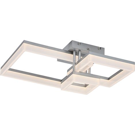 Plafoniera LED 22W CCT cromata geometrica Amilia Rabalux (1/5)