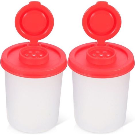 Set mit 2 Mini-Gewürzflaschen, kleinen Pfefferfläschchen, transparenten Pfeffermühlen, Gewürzbehältern (1/5)