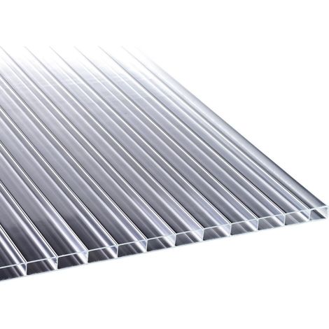 PC-Stegdoppelplatte Stabilo 980 x 2000 mm, glasklar, 16 mm