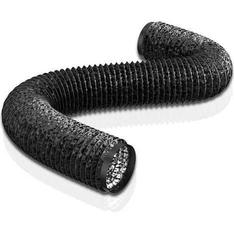 150 mm PVC-Lüftungsrohr, 3 m flexibler Abluftschlauch aus Aluminium und Edelstahl für Klimaanlagen, Luftentfeuchter und Abluftventilatoren. (1/4)