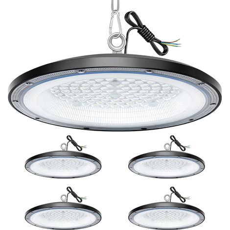 4 Pièce UFO LED High Bay lumière Projecteur LED Intérieur 150W (1/5)