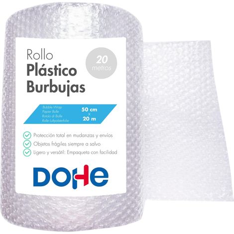 Rouleau de Papier Bulle - 50 cm (largeur) x 20 m (longueur), Transparent, Idéal pour la Protection des Expéditions, Déménagements, Objets Fragiles, Emballage - Fournitures de bureau (1/5)