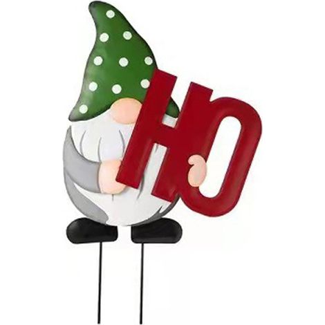 de Noël extérieures Panneau de jardin double face HOHOHO