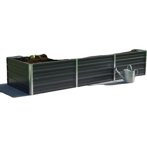 Bordure de jardin, acier galvanisé, durable et résistant aux intempéries, vert armée (1/2)