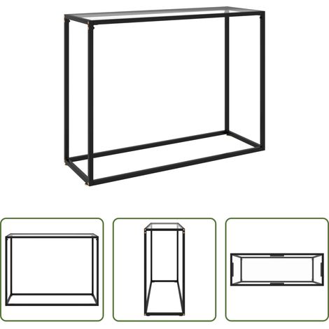 Hartglas - Konsolentisch Transparent 100x35x75 cm Hartglas (1/5)
