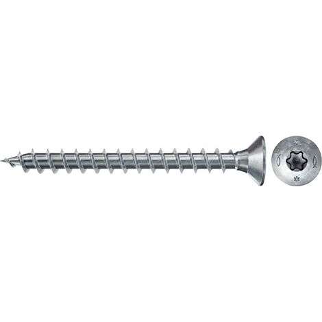 Fischer 500x Power-Fast II FPF II CTF 4 x 20 mm BC Senkkopf con impronta TX20 filettatura totale zincato blu passivato - 670151 (1/2)