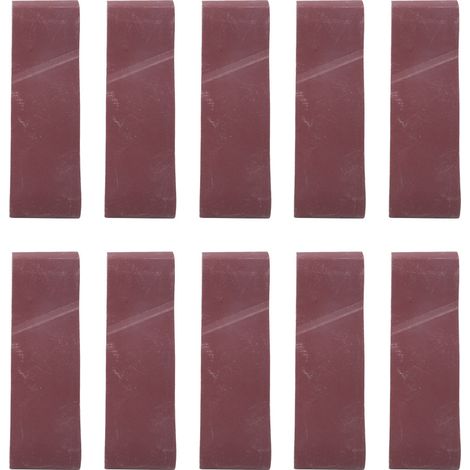 Ortviai Bande abrasive pour ponceuse à bande 533 x 75 mm, grain 800, lot de 10, oxyde d'aluminium (1/5)