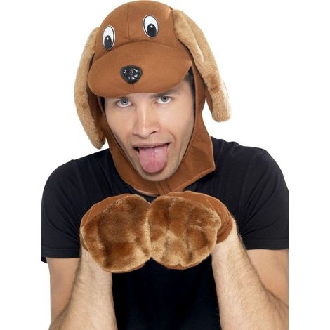Dog Kit - Brown - with Hood & Gloves - 22144
