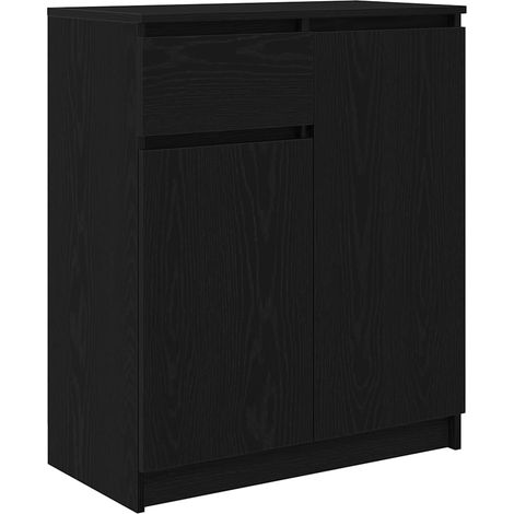 Maison Exclusive - Buffet avec tiroir chêne noir 71x35x84 cm bois d'ingénierie