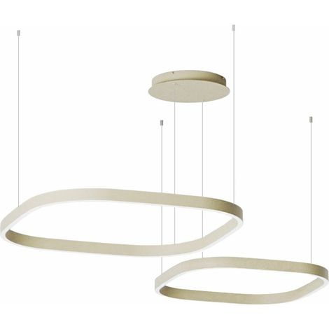 Lampadario moderno gea luce criseide s2d quarata fcrsv5q led verde salvia alluminio silicone