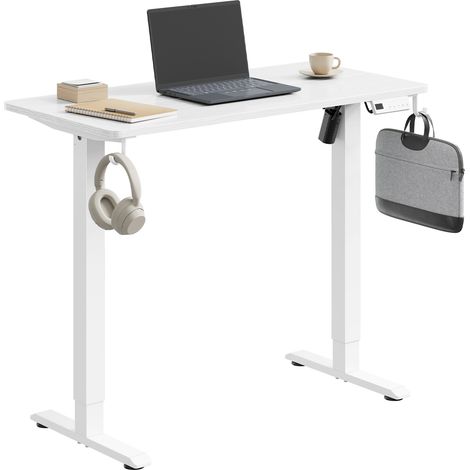 Woltu – Bureau assis debout électrique réglable 72-118 cm – 3 hauteurs mémoire – Fonctionnement silencieux ≤ 50dB – Plateau 100x48 cm – Structure acier robuste (1/5)