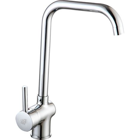 Grifo de Cocina Amapola Caño Giratorio 360° Latón Cromado Cartucho Cerámico 40mm DP GRIFERIA (1/4)