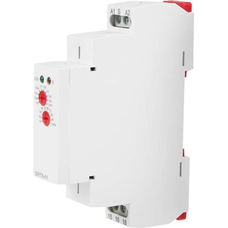 GRT8-A1 On-Delay Time Delay Relay, Mini DIN Rail LED Time Delay Relay with Single Function, 35mm, Delay Time Relay 0.1S - 10 Days, AC/DC12V-240V (50-60Hz) (1/5)