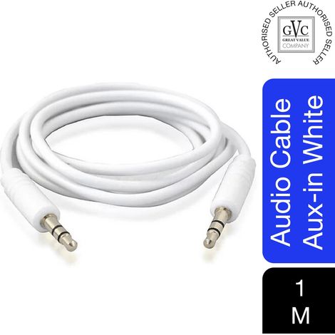 GVC 3.5mm Stereo AUX Audio Cable 1m Jack Lead Car Aux In Phone Speaker (1/3)