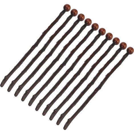 10 wiederverwendbare Kaffeerührstäbchen aus Holz, Rührstäbe zum Mischen von Milch, Kaffee und Honig (1/5)