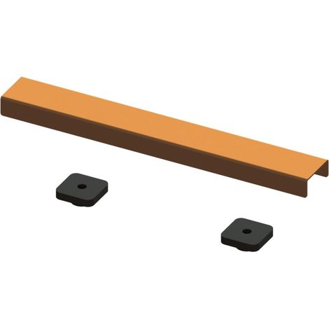 WholeSeal Wetroom 300mm Brushed Bronze Linear Shower Waste Cover Plate
