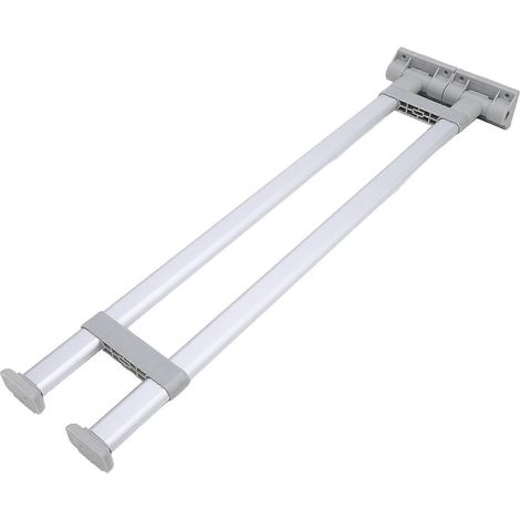 Pieds de table pliants pour camping-car en alliage d'aluminium de 700 mm avec double support argenté (1/5)