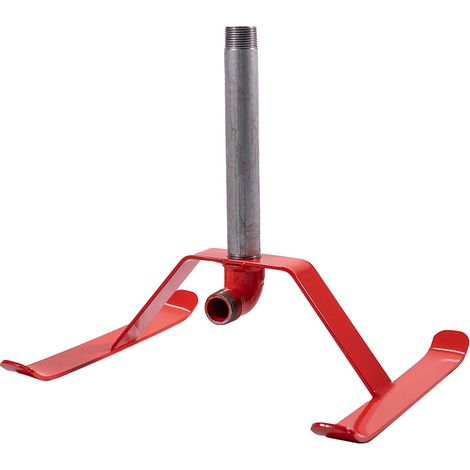 Slitta Professionale per Irrigatore con filetto 1” M Agrati 553IT in Acciaio Verniciato e Acciaio Zincato Rosso (1/2)