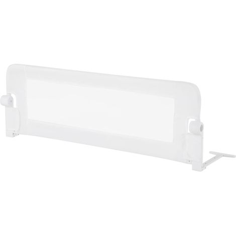 COSTWAY Foldable Bed Rail Toddlers 120cm Swing Down Baby Bed Guard Rail-White
