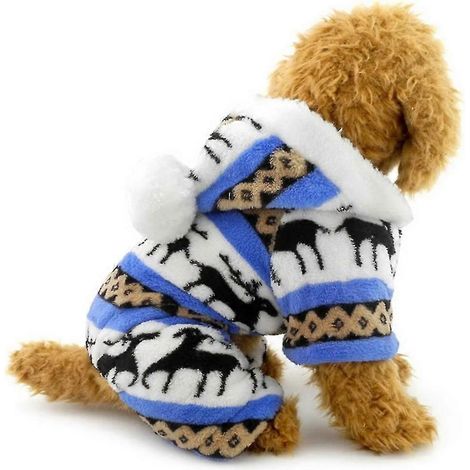 Flanellhemd mit Hunde- und Hirschmotiv für Haustiere (vierbeinig) (1/5)