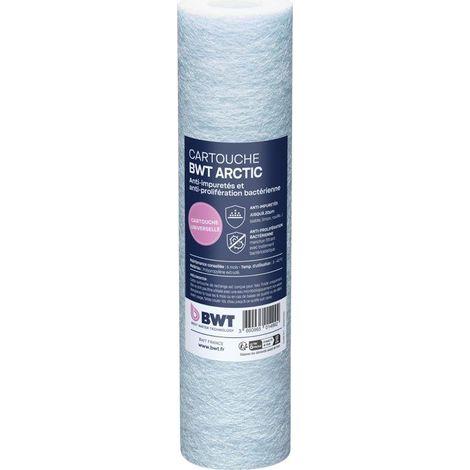 Cartuccia filtrante - BWT - ARCTIC 20 µm - Polipropilene estruso - Trattamento batteriostatico
