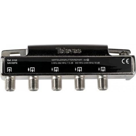 Ripartitore TV Televes 5152 4 uscite 5-2400 MHz