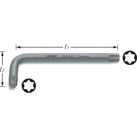 Hazet Winkelschraubendreher 2115-T50, Innen TX Profil, SW T50