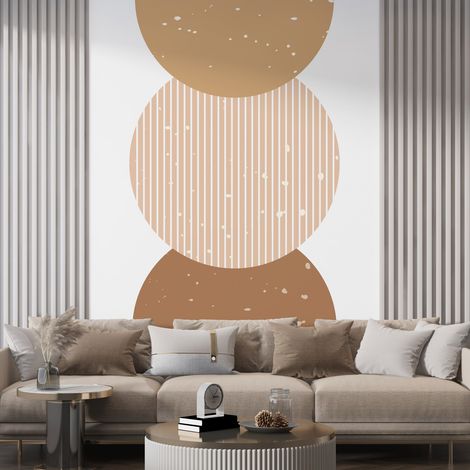 Stickers Arches Demi-Lunes et Rond - 82 x 130 cm - Adhésif MAT (1/3)