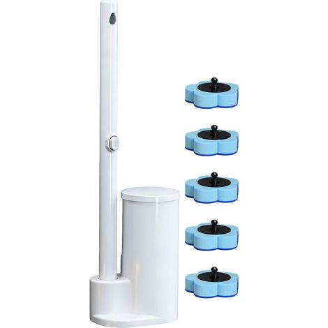 de brosse WC générique avec lingette de rechange et solution