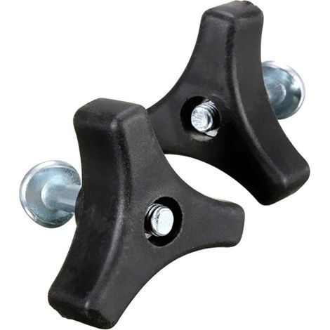 Poignée de Bouton Triangulaire, poignée Universelle de Tondeuse à Gazon, écrou Papillon et Boulon, pièce d'équipement électrique Outils de Jardin pour Tondeuse à Gazon (2 Ensembles) (1/2)