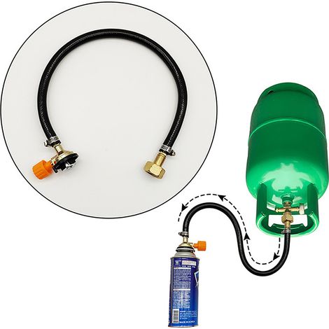 Adaptateur de remplissage de gaz pour réchaud de camping à propane : adaptateur pour bouteille de propane, convertisseur, coupleur de remplissage (1/5)
