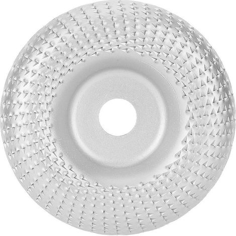 Meule en acier pour le travail du bois, roue de façonnage, accessoire pour outils électriques, pièces de quincaillerie, meule incurvée argentée