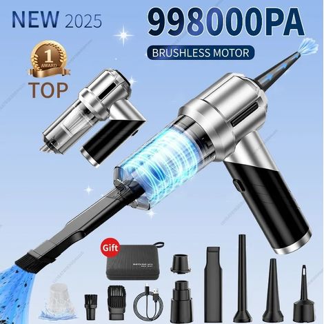 Aspirateur de voiture sans fil Portable Mini aspirateur à main puissant aspirateur de voiture Machine de nettoyage appareil ménager (1/5)