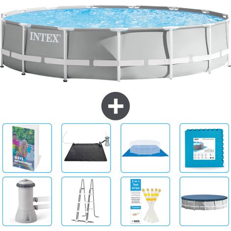 Prism Frame Pool Rund - 457x107 cm - 9-teilig S621