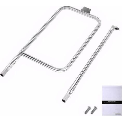 Brennerrohr 65032 (61,6 x 26,4 cm) für Weber Q300 Serie Q320, Q3000, Q3200. Gasgrillzubehör aus Edelstahl. (1/5)