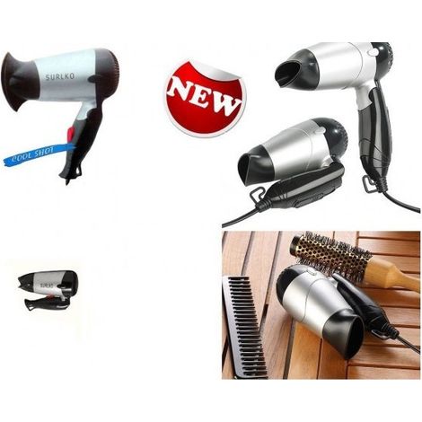 Phoné Mini Sèche-cheveux 1200 Watts De Voyage