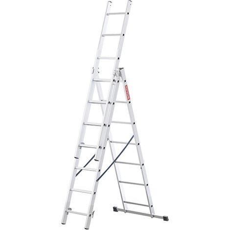 Échelle Multifonction en Aluminium 3x7 Marches, 3-en-1 (1/5)