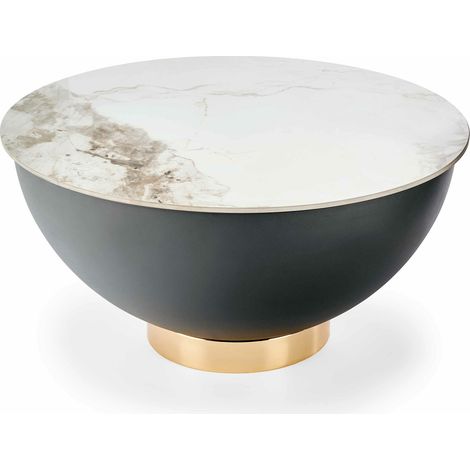 Mesa de centro Houston 1584 , 37x0x0cm, Diámetro: 73, Cerámica, Redonda