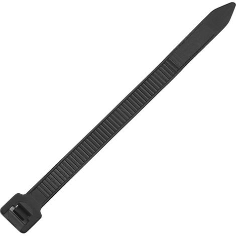 Attaches câbles nylon résistant à la chaleur et haute traction 100 mm 100 pièces noir pour pipelines et organisation domestique (1/4)