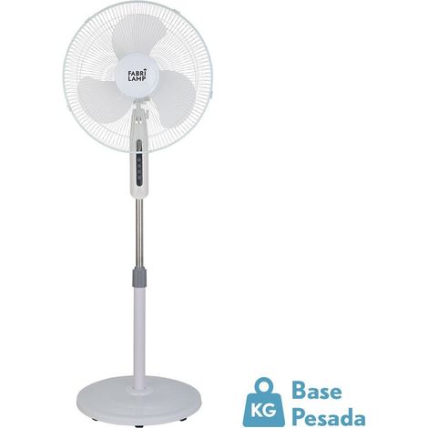 FABRILAMP VENTILADOR PIE ETESIO 3 ASPAS 43CM 40W BLANCO