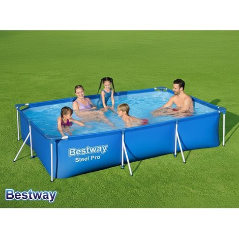 Bestway Rectangular Steel Frame Pool Set 9FT