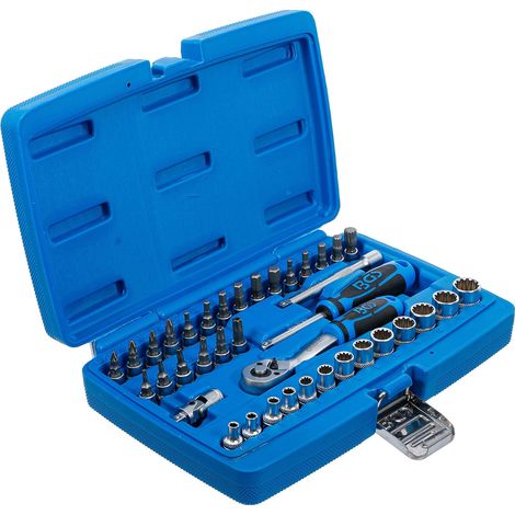 BGS Jeu de douilles Gear Lock Entraînement 6,3 mm (1/4") 39 pièces - 2151