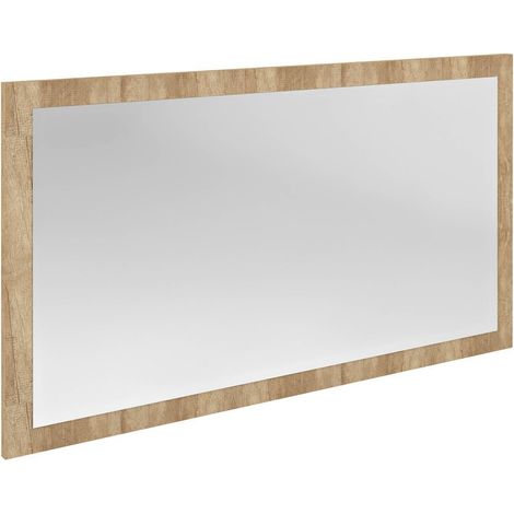 Miroir NIROX avec cadre 120x70cm, chêne Alabama
