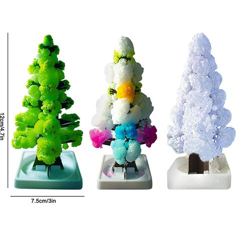 Magischer Papierweihnachtsbaum mit Schneekristallen, DIY-Dekobaum zum Öffnen, Weihnachtsschmuck für die Feiertage (1/3)