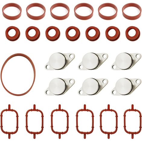 6 x 33mm Kit de suppression clapets d'admission M57 M57N M57TU M57TUD25 11612245439 pour E39 E60 E61 E46 E38 E53, joint bouchon collecteur admission M57 (6x33)
