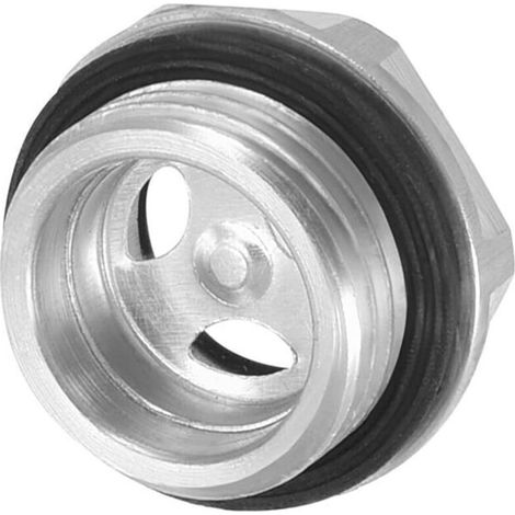 Jauge d'huile, voyant, raccord pour compresseur d'air, filetage mâle 1/2 PT, bouchon en alliage d'aluminium avec joint torique