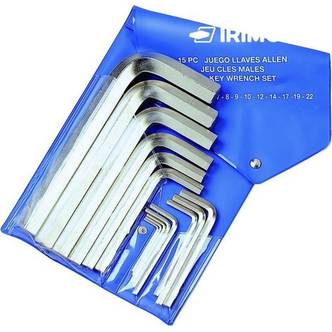 Llaves allen irimo 41051 niqueladas 9 piezas