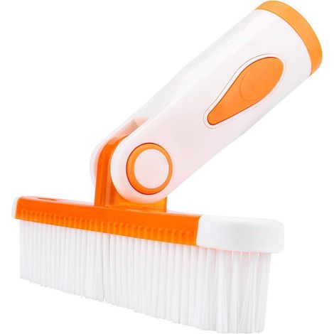 Brosse de nettoyage pour piscine, 25 cm, pour les parois, le fond, les marches et le carrelage, utilisation manuelle dans les spas, les lacs, les fontaines et les baignoires-AquaForge (1/5)