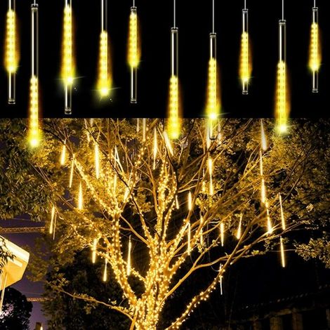 Trade Shop - Luz Natal De Natalizie Led Effetto Piogetto Stella Cadente Bianco Caldo - (1/3)