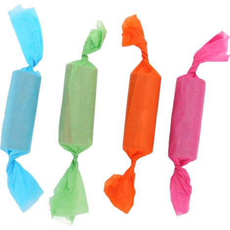 Lot de 4 bâtonnets Sola pour perroquets, jouets interactifs et amusants en forme de bonbons, à mâcher pour perruches, calopsittes et perruches ondulées. (1/5)